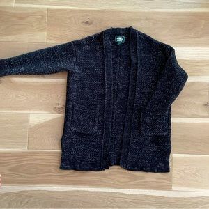 ROOTS Knit Cardigan Black w/Pockets